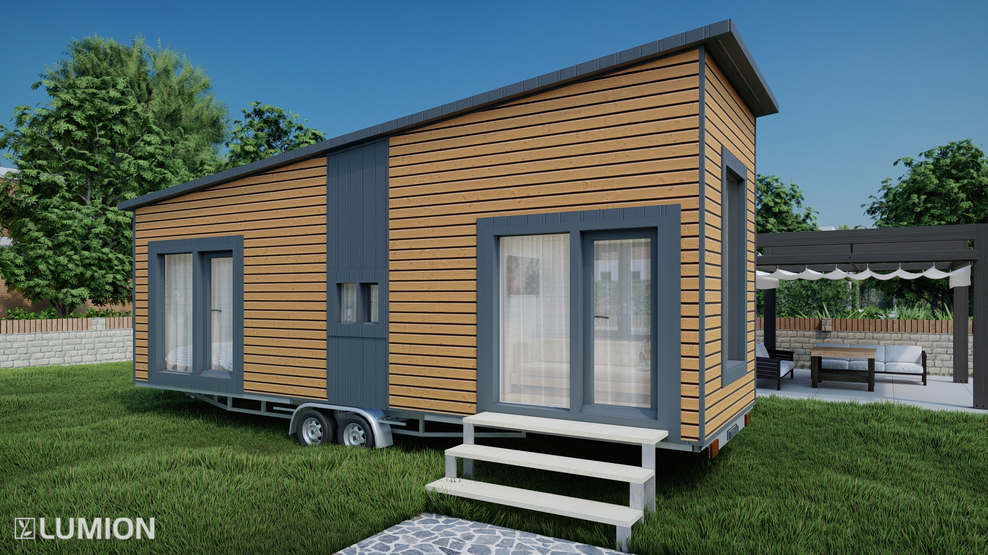 Tiny house Élégance - vue côté