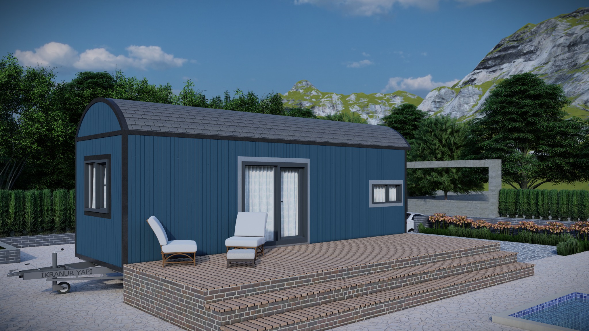 Bungalow Iconic - vue avec terrasse